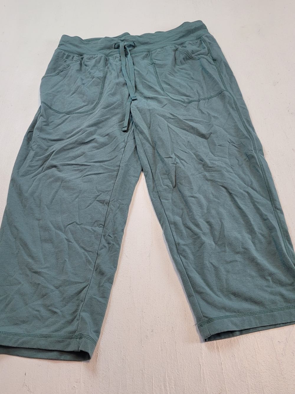 Athletic Works Seafoam Green Capris with Drawstring Waist